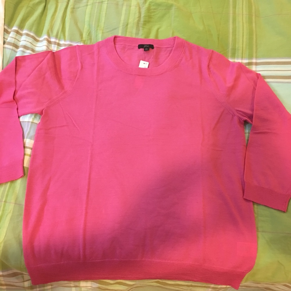 Jcrew Tippi Sweater hot pink